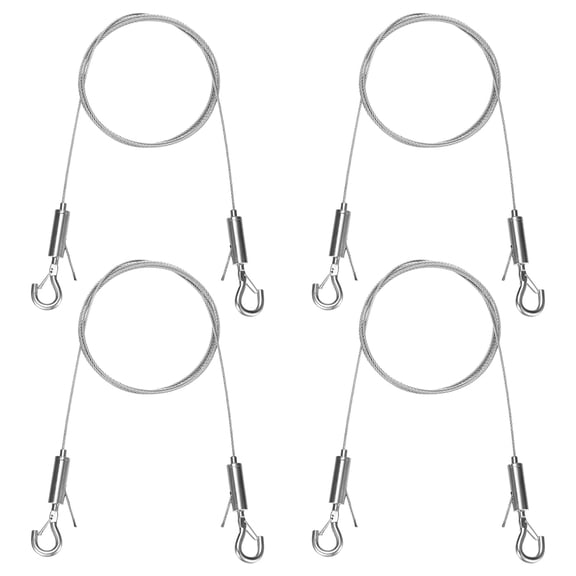 Uxcell 4-Pack Adjustable Picture Hanging Wire, 4.9ft x 0.06"( L x Dia ) Mirror Hanging Wire, Picture Hanging Wire Kit, Picture Frame Wire