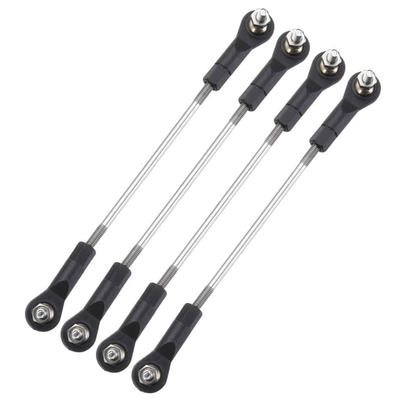 Uxcell 4 Pack Adjustable Turnbuckles Camber Link, 99-109mm Turnbuckle Rod Steering Servo Linkage with M3 Ball Head Rod Ends for RC Car Replace Parts