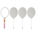 thumbnail image 1 of Uxcell 4 Pack Beadable Mirrors with Handle, 7.7 Inch Long Oval Shape Bead Mirror Bars Removable for DIY Crafts(Light Gray), 1 of 7