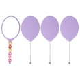 thumbnail image 1 of Uxcell 4 Pack Beadable Mirrors with Handle, 7.7 Inch Long Oval Shape Bead Mirror Bars Removable for DIY Crafts(Purple), 1 of 7
