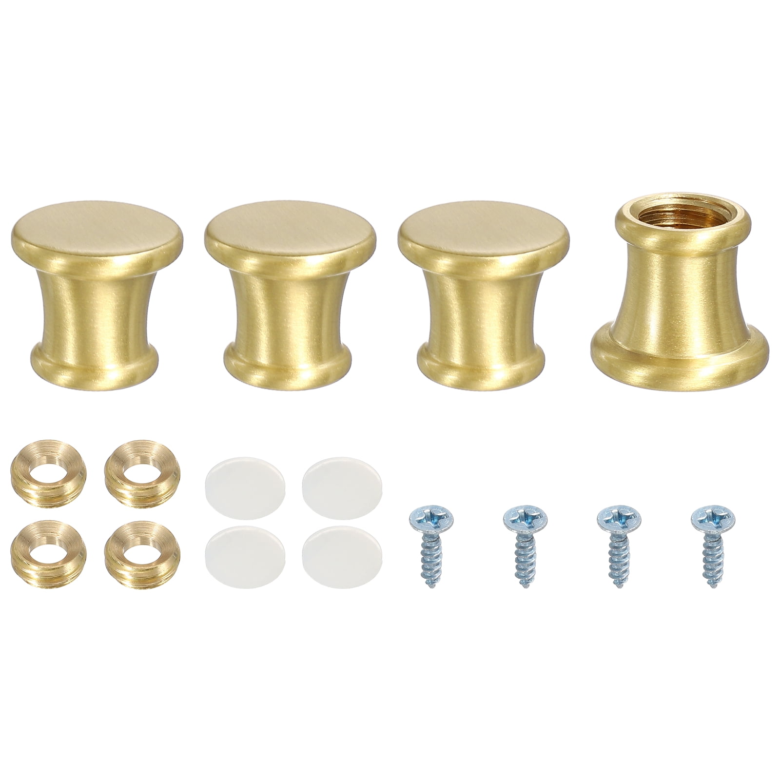 Zepkouel 8 Pack Brass Cutting Board Feet with Non Slip Pads Zepkouel 8 Pack Brass Cutting Board Feet with Non Slip Pads