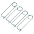 thumbnail image 1 of Uxcell 4-Pack Brooch Shape Cotter Safety Pin, M3.2x80mm Spring Steel Pins Quick Lock Brooch Fastener Heavy Retainer Clips, 1 of 7