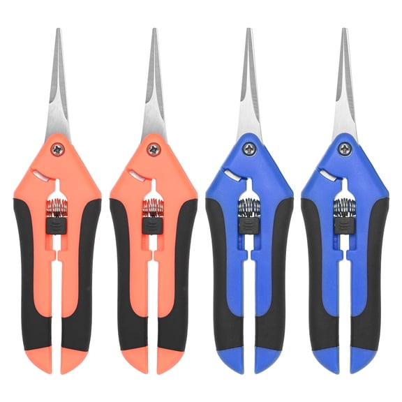 Uxcell 4-Pack Bypass Pruning Shears for Garden, 6.6 Inch Stainless Steel Scissors