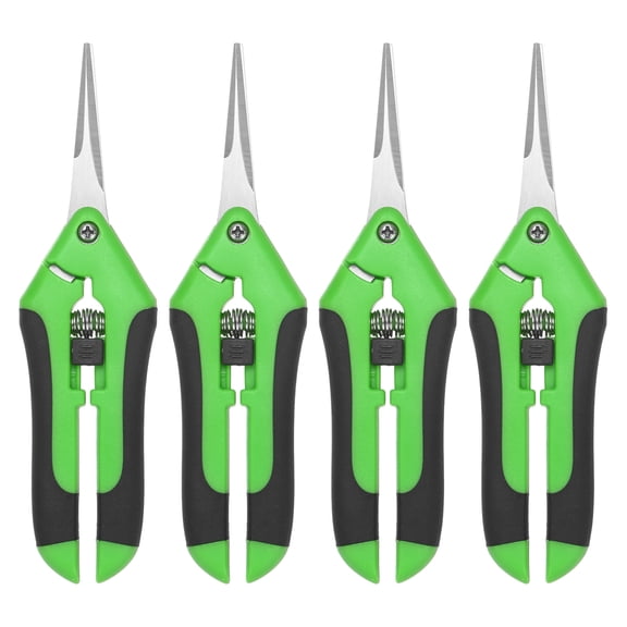 Uxcell 4-Pack Bypass Pruning Shears for Garden, 6.6 Inch Stainless Steel Scissors