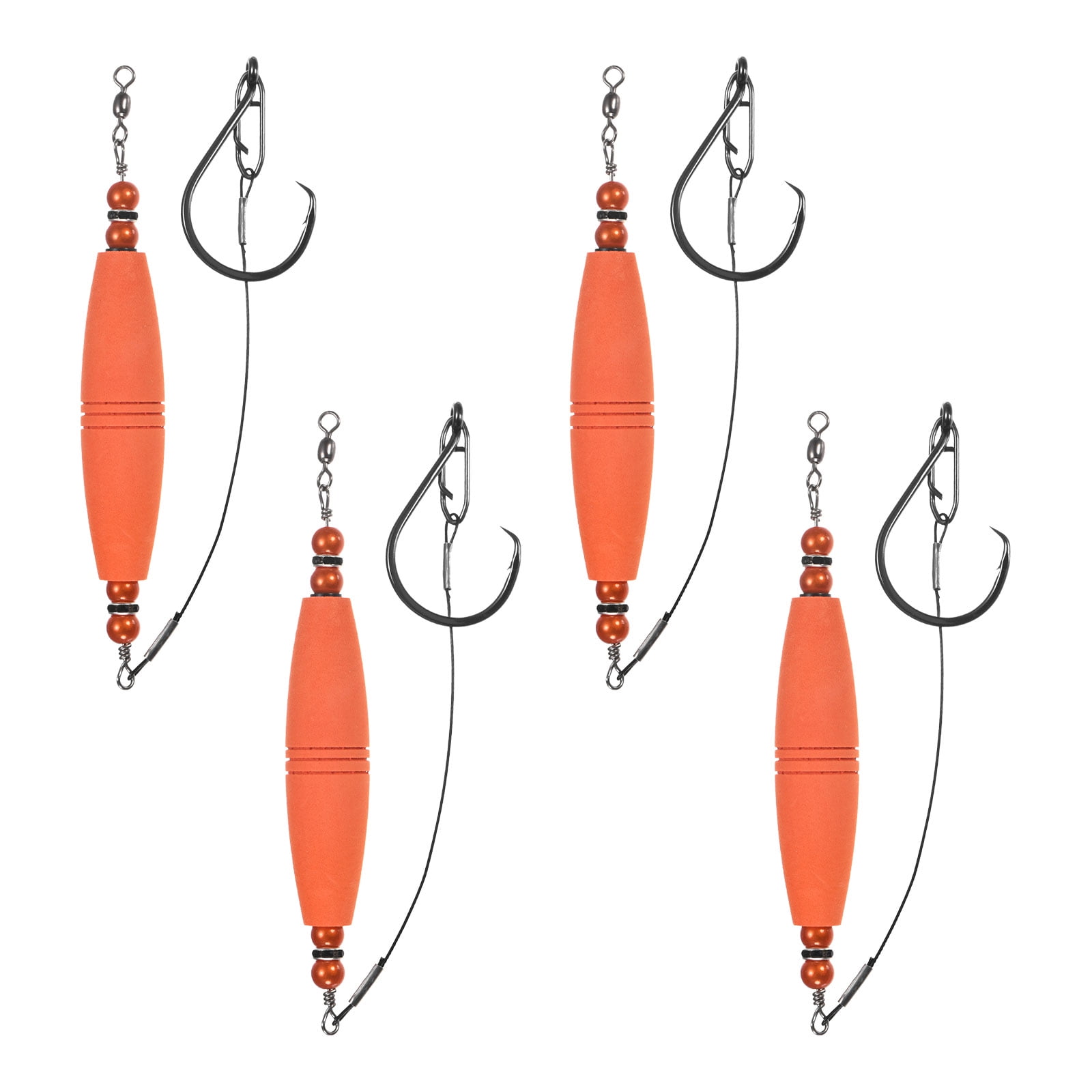 Uxcell 4-Pack Catfish Float Rigs, 3 Inch EVA Buoyancy Foam Fishing ...