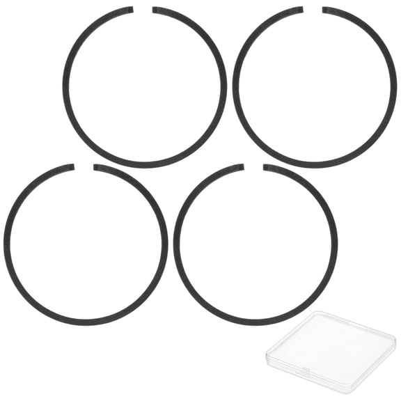 Uxcell 4-Pack Engine Piston Rings Kit, 32mm x 1.5mm Thick Ductile Iron Piston Ring Set Standard Replacement for Small Engines/Motors/Machinery [Black]