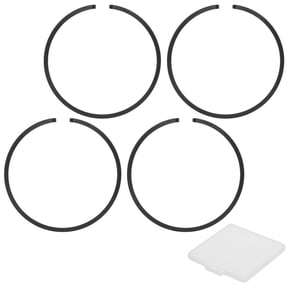 Uxcell 4-Pack Engine Piston Rings Kit, 44.7mm x 1.2mm Thick Ductile Iron Piston Ring Set Standard Replacement for Small Engines/Motors/Machinery [Black]
