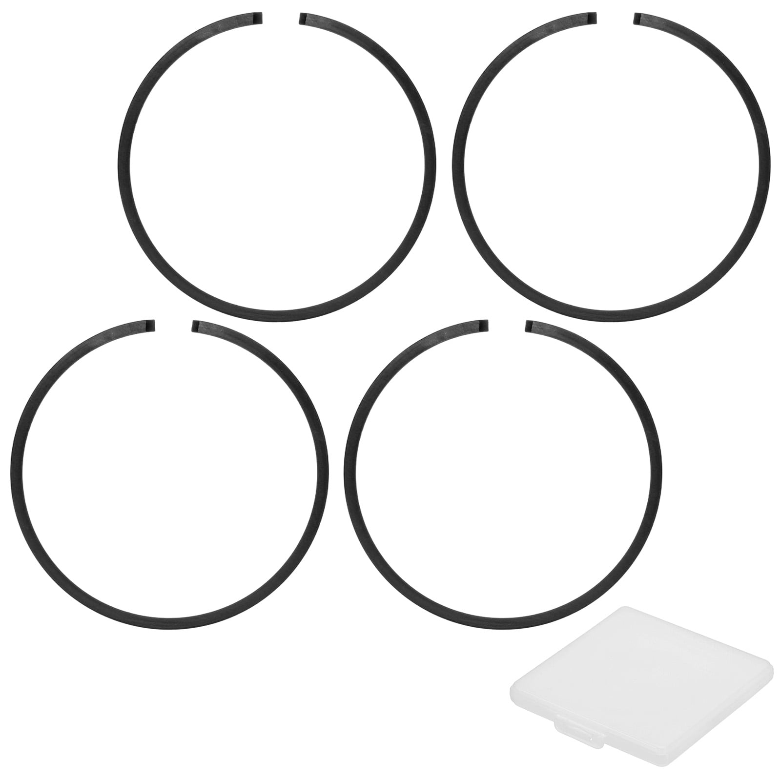 Uxcell 4-Pack Engine Piston Rings Kit, 45.2mm x 1.2mm Thick Ductile ...