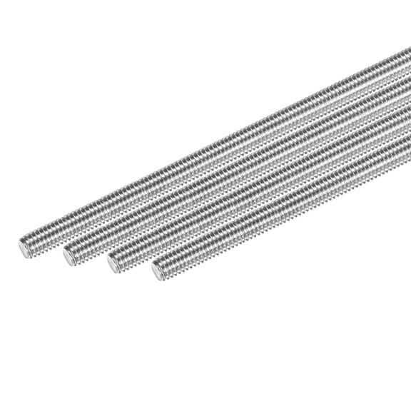 Uxcell 4-Pack Fully Threaded Rod, M6x160mm 304 Stainless Steel Right Hand Thread Bar Studs
