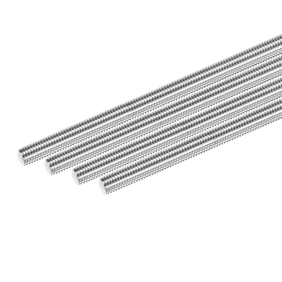 Uxcell 4-Pack Fully Threaded Rod, M8x180mm 304 Stainless Steel Right Hand Thread Bar Studs