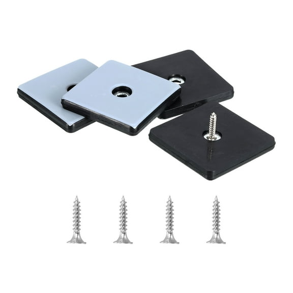 Uxcell 4 Pack Furniture Slider Pads, 2"x2" Square Furniture Glides Sliders