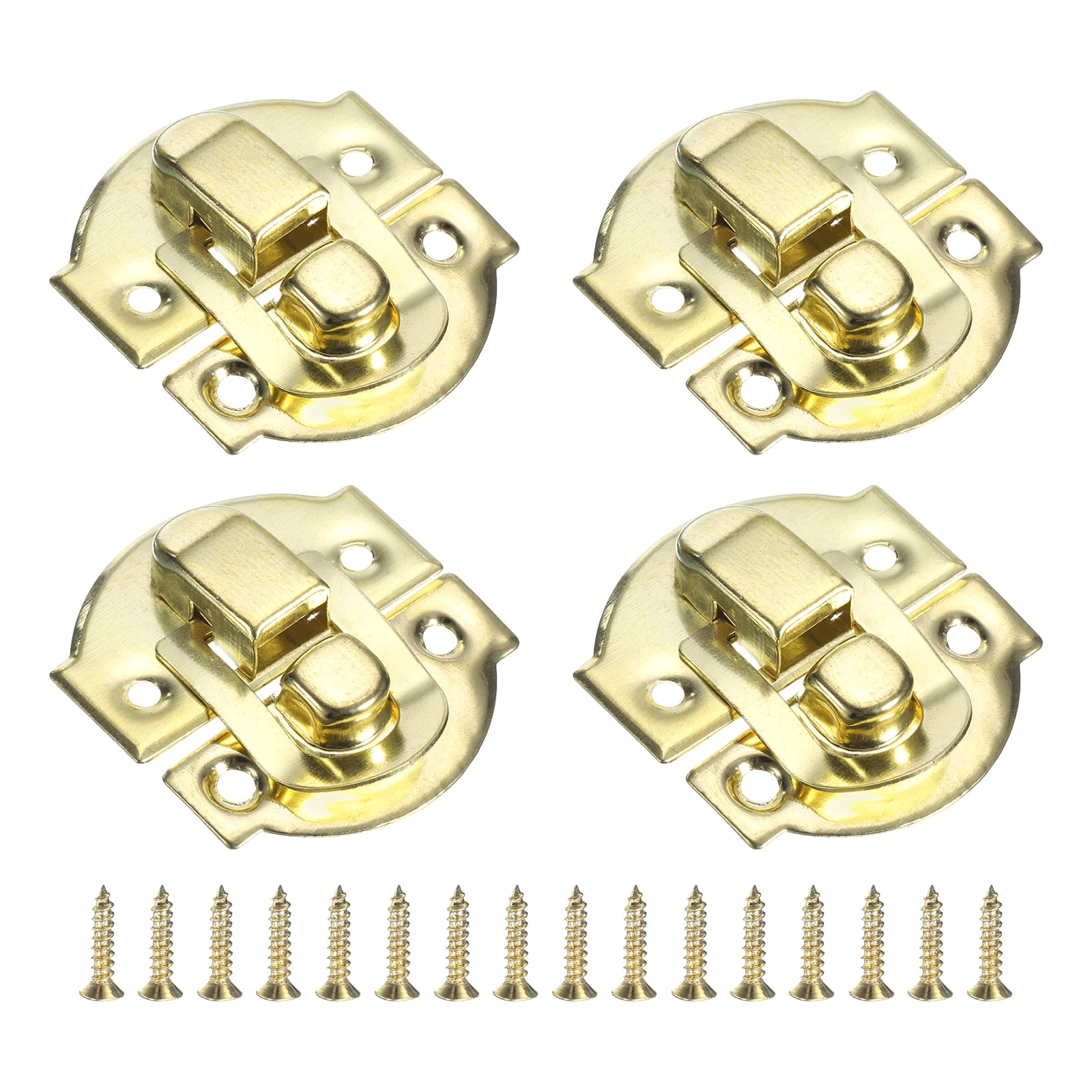 Uxcell 4 Pack Hasp Clasp Latch Lock 29 X 27mm Decorative Retro Toggle uxcell-4-pack-hasp-clasp-latch-lock-29-x-27mm-decorative-retro-toggle