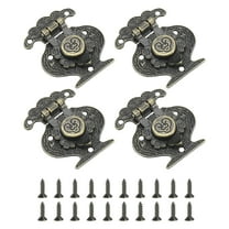 Uxcell 4 Pack Hasp Clasp Latch Lock, 46 x 38mm Decorative Retro Toggle Latch, Bronze