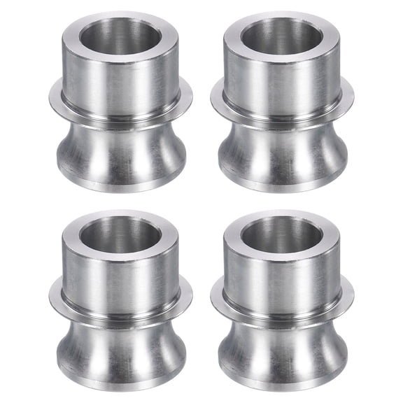 Uxcell 4 Pack High Misalignment Spacer, 3/4" to 1/2" Standard Ball Width Stainless Steel Rod End Spacers