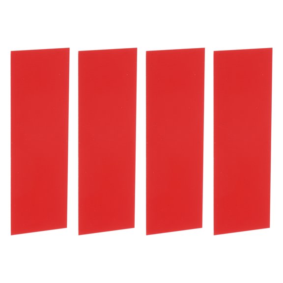 Uxcell 4 Pack Knife Handle Liner, 4.7" x 1.6" x 0.04" G10 Spacer Sheets Knife Handle Spacer Material for Knife Scales Slabs Making Supplies Tool, Red