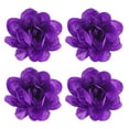 thumbnail image 1 of Uxcell 4-Pack Large Camellia Flower Brooches Lapel Pin, Lapel Pins Dainty Satin Fabric for Wedding/Parties [14cm, Purple], 1 of 7