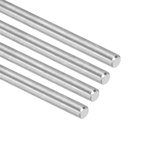 Uxcell 4 Pack Linear Motion Rods, 5.5mm x 300mm 304 Stainless Steel Linear Motion Rail Rod Shaft Guide for 3D Printer, CNC, DIY Craft Tool (Diameter: 7/32Inch)
