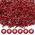 thumbnail image 1 of Uxcell 6000-Pack Loose Sequins, 4 mm Round Cup Sequins Paillettes for DIY Projects/Sewing [Dark Red, Silver], 1 of 6