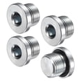 thumbnail image 1 of Uxcell 4-Pack M20x1.5mm Inner Hex Head Pipe Fitting Plug, Stainless Steel Sensor Socket Plug with Seal O-Ring Sealing Screw, 1 of 6