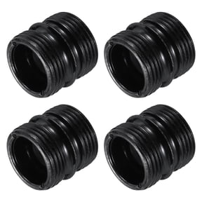 Uxcell 4 Pack Metal Rack Connector, 0.87" x 0.98" Wire Shelving Poles Coarse Thread Connector Shelf Holder Connection for Storage Shelf Wire Shelving Unit Replacement Parts, Black