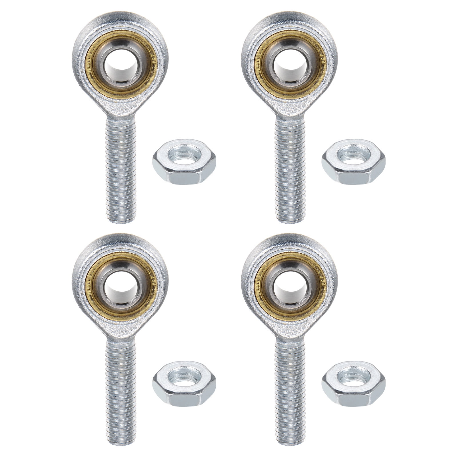 Uxcell 4-Pack POSA8 Rod End Bearing, M8*1.25 Left Thread Male Thread ...