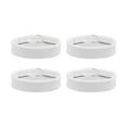 thumbnail image 1 of Uxcell 4 Pack PU Leather Loops Retaining Ring for 16mm Width Watch Band, White, 1 of 5