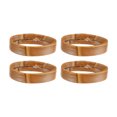 thumbnail image 1 of Uxcell 4 Pack PU Leather Loops Retaining Ring for 19mm Width Watch Band, Brown, 1 of 5