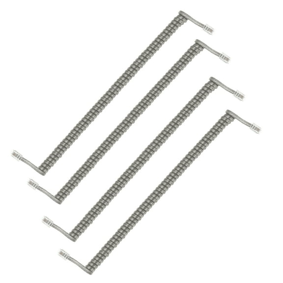 Uxcell 4 Pack Phone Cord for Landline, 5.9 Feet(Coiled 0.98 Feet) RJ9/RJ10 4P4C Landline Handset Cord Universal Telephone Phone Cable for Telephone Handset Accessory, Transparent
