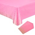 thumbnail interactive-video image 1 of Preboun 6 Pcs Flamingo Tablecloths Tropical Luau Party Disposable Plastic Table 1 of 10