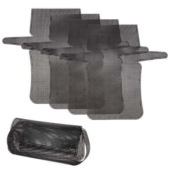 Uxcell 4 Pack Plastic Mesh Canvas Sheet, 16.5 x 18.1 Inch Plastic Mesh Sheet for Crochet  Purse Making, Blank Canvas for Embroidery, Crafting,  DIY Project, Black (Medium, 23 cm)