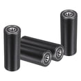 thumbnail image 1 of Uxcell 4 Pack Plastic Roller Wheel with Bearings, ID 3/8" (10mm)  x OD 1-1/4" (32mm) x Length 3-9/16" (90mm), Guiding Wheel Flat Belt Idler (Black), 1 of 5