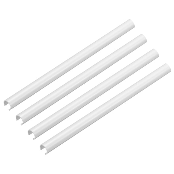 Uxcell 4 Pack Radiator Pipe Sleeves 15 x 300mm (0.59 x 11.81") - Plastic Radiator Pipe Covers for Kitchen, Bathroom, Toilet Gas Wall Tube Decoration, White