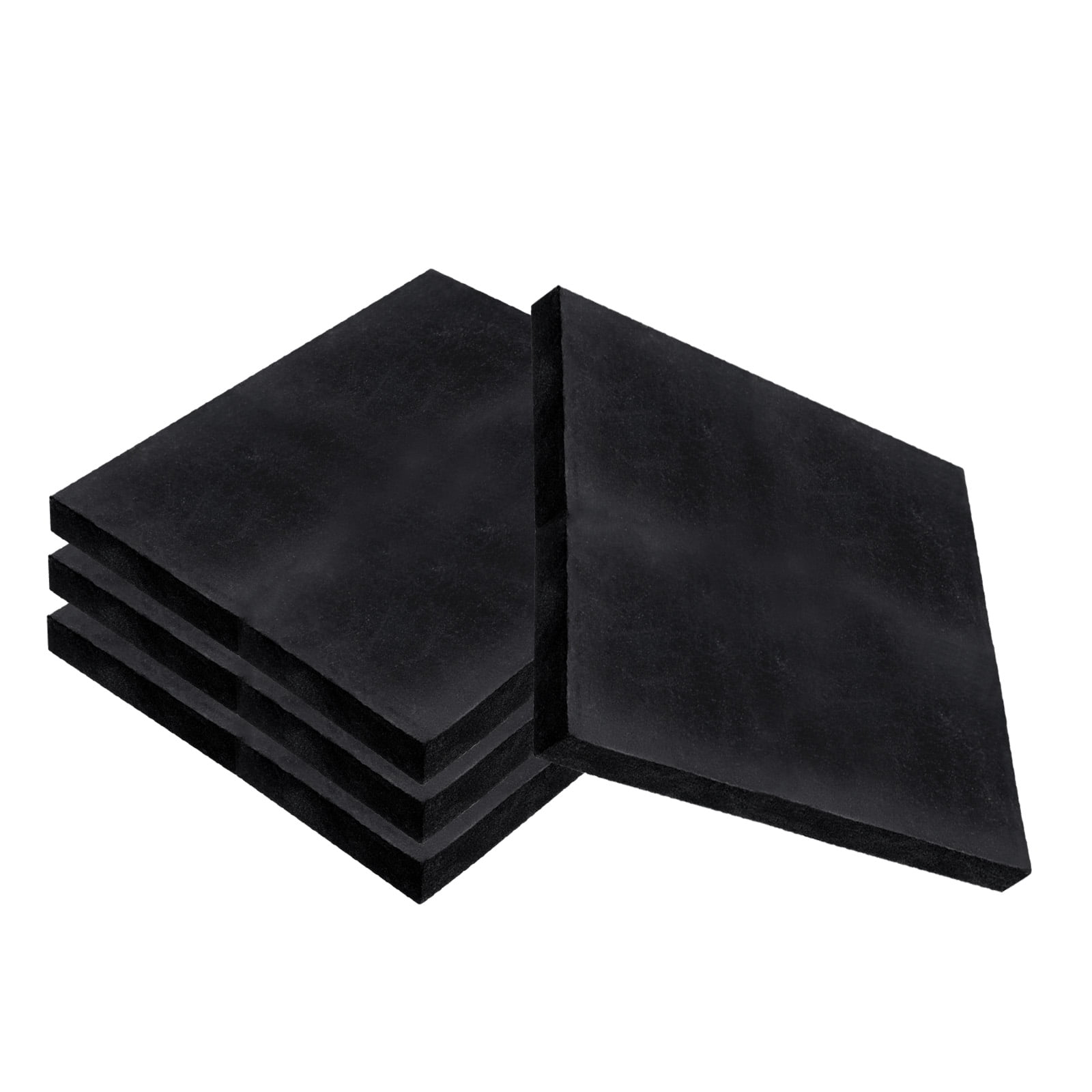 Uxcell 4 Pack Rubber Anti Vibration Pads, 6" x 6" x 0.4" Square Rubber Shock Absorbing Washer Pads, Non-Skid Protector Mat for Washer Dryer Air Conditioner Compressor