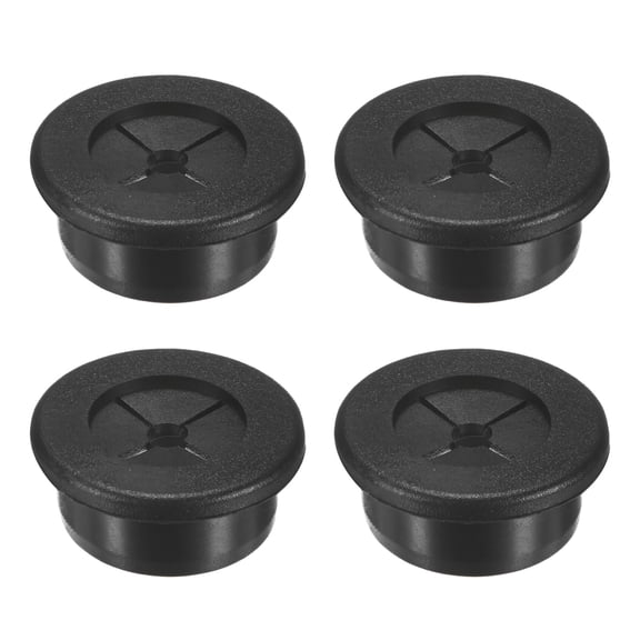 Uxcell 4-Pack Rubber Grommets for Wiring 25mm Desk Hole Grommet for Cables