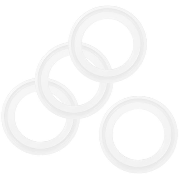Uxcell 4-Pack Silicone O-Rings Gasket 1.7 in/42mm O-Rings Seal Gasket Fits for OD 2.5 in/64mm Sanitary Pipe Weld Ferrule White
