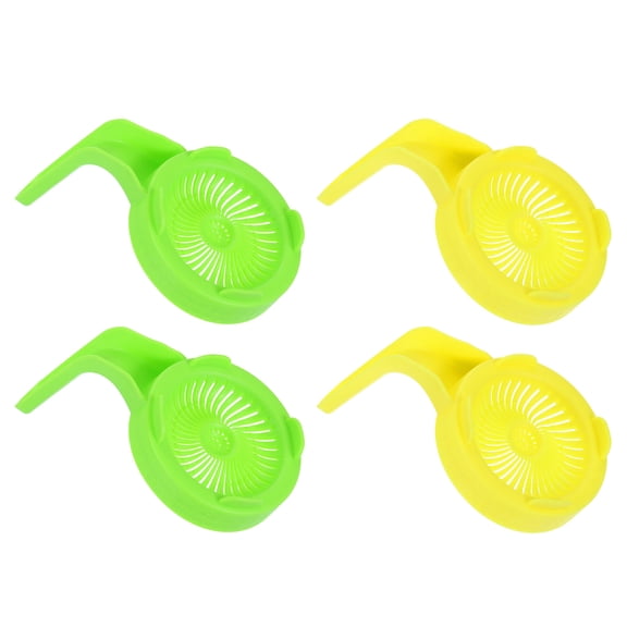 Uxcell 4 Pack Sprouting Lids 86mm Wide Mouth Canning Jar Lid, Yellow/Green