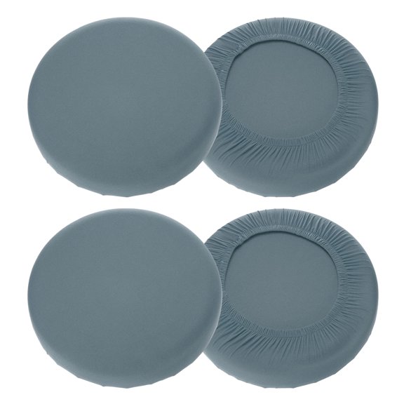 Uxcell 4 Pack Stool Covers Round 16-20" Washable Dustproof Slipcover with Elastic Fluorescent Dark Gray