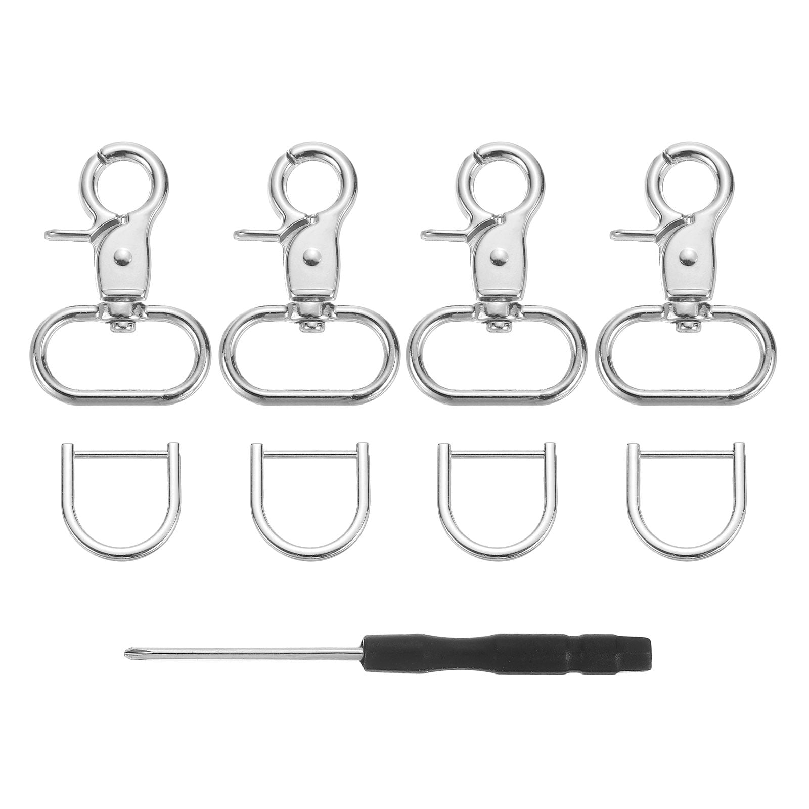 Gun Clip 6pc Heavy-Duty Swivel Snap Hooks Lobster Claw Clasps