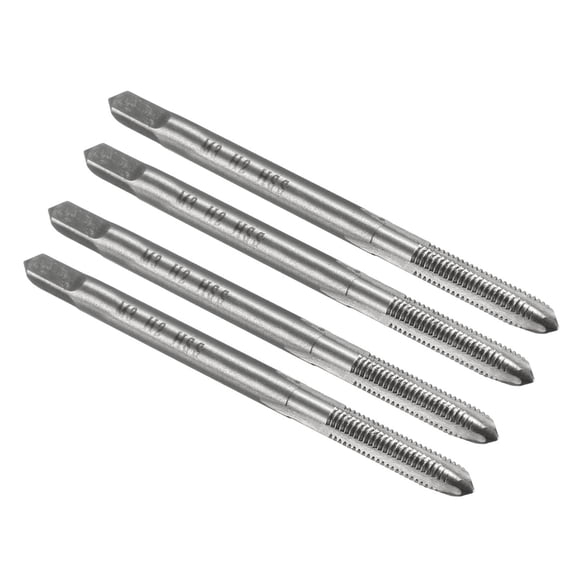 Uxcell 4 Packs M3 x 0.5 H2 High Speed Steel Straight Flutes Metric Machine Screw Thread Taps