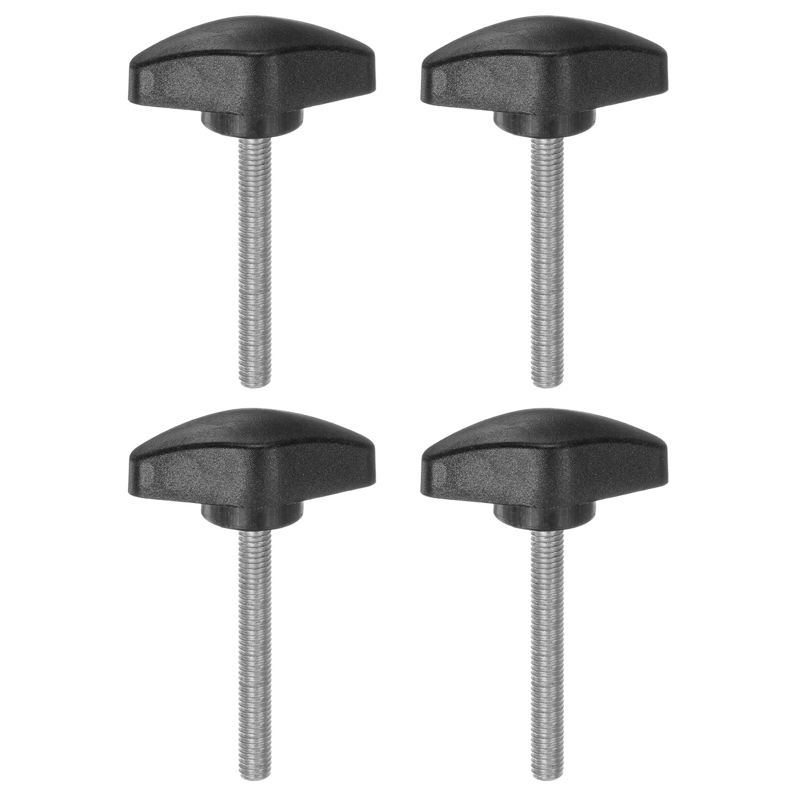 Uxcell 4 Packs M5 x 45mm Male Thread Tee Wing Knobs Thumb Screw