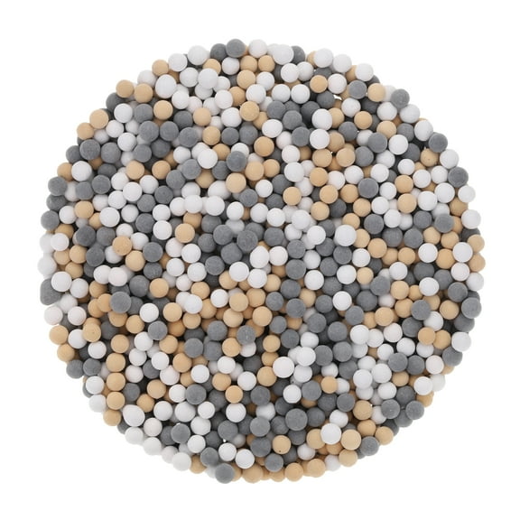Uxcell 4 Packs Replacement Shower Head Beads 3-4mm for Filtration, Yellow, Grey, White