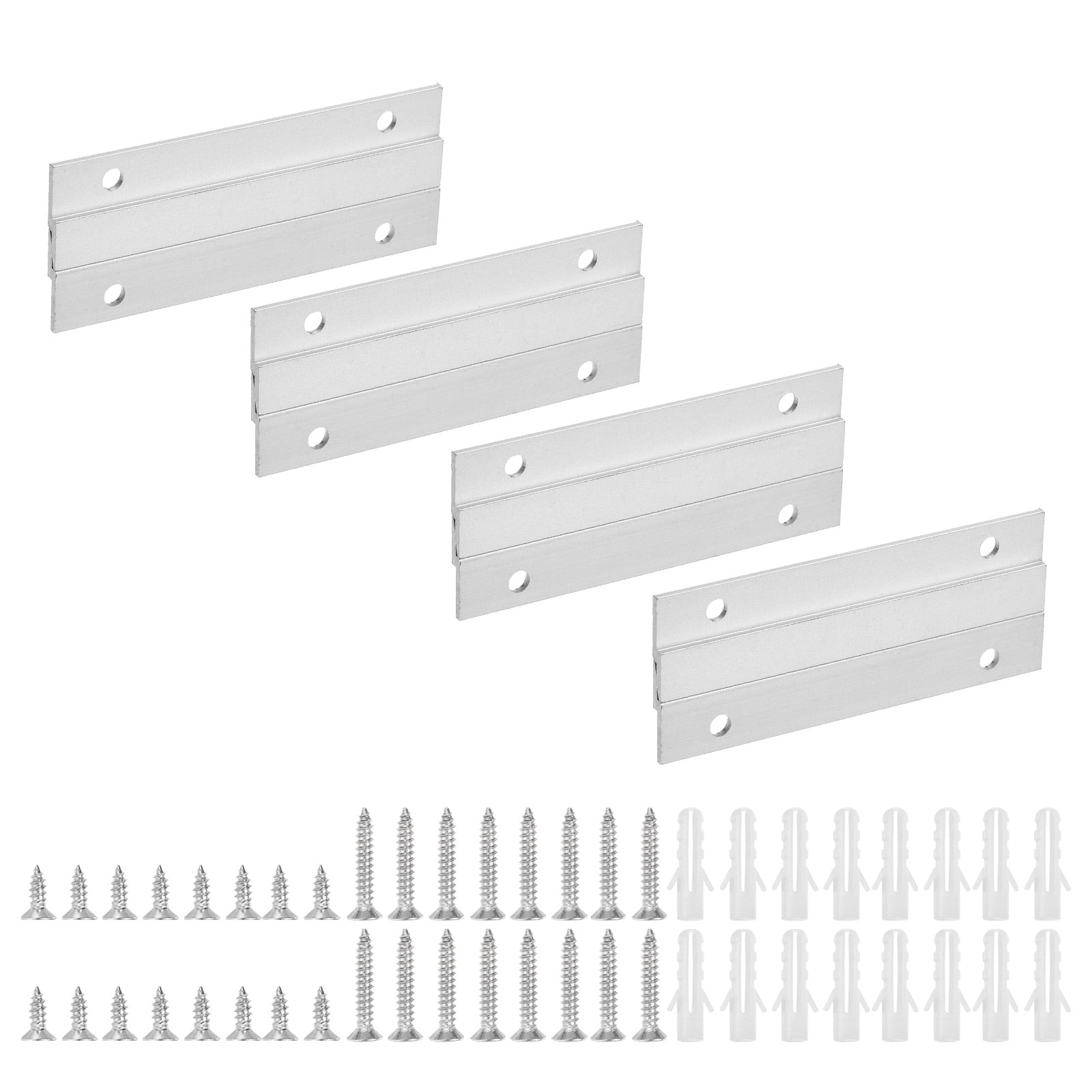 French Cleat Picture Hangers - 6 Inch Aluminum Z Clips, 2 Pairs, Hold Up To 60lbs For Mirrors & Shelves - View #9