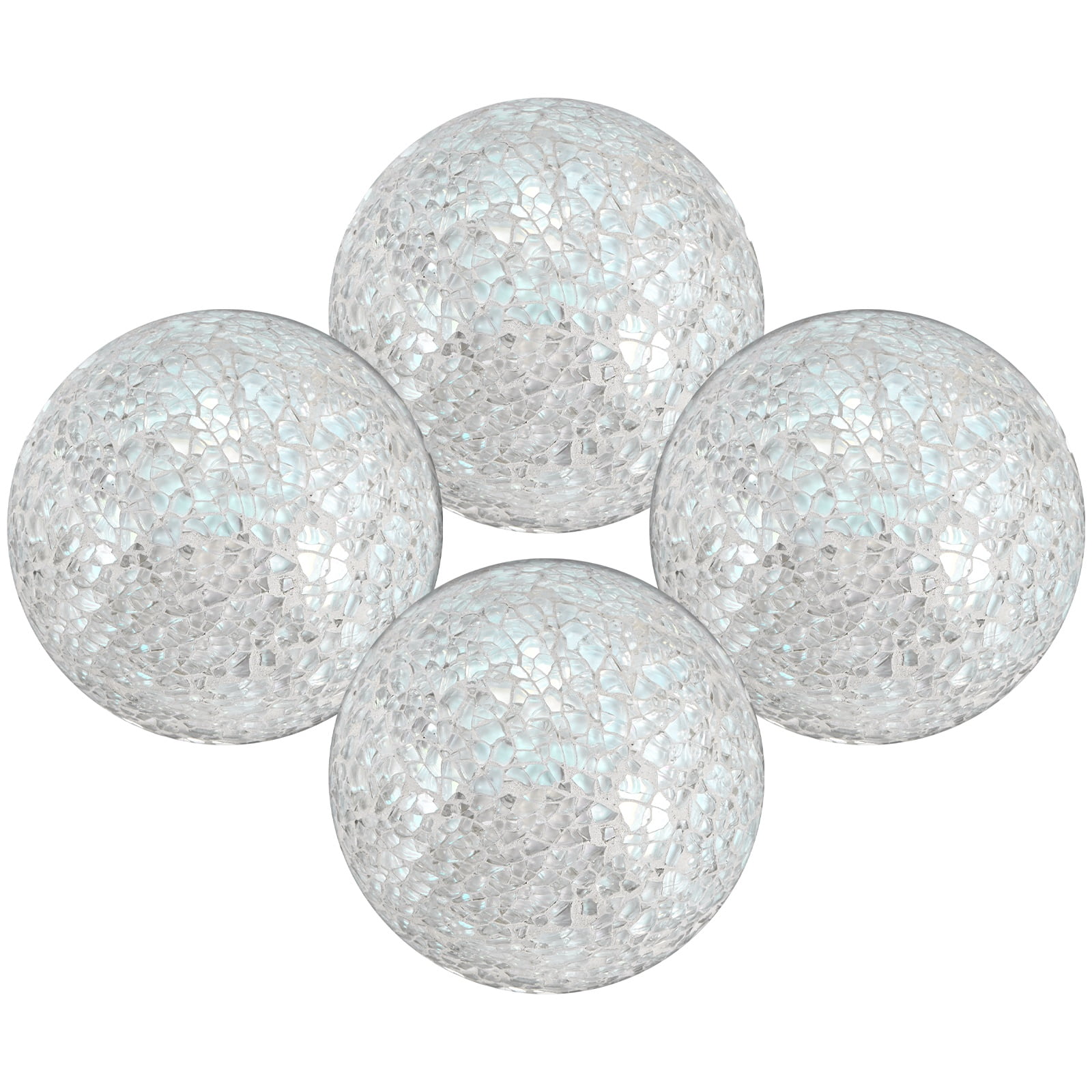 Uxcell 4 Pcs 3.1 Inch Decorative Balls for Bowls, Decorative Orbs ...