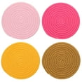 thumbnail image 1 of Uxcell 4 Pcs 7 Inch Plant Coasters Mat Pot Holders Saucer Solid Color Set, 1 of 6