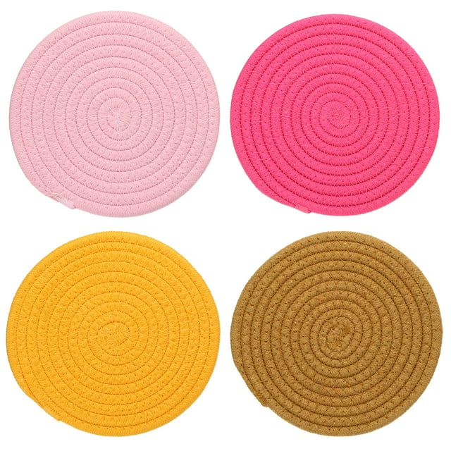 Uxcell 4 Pcs 7 Inch Plant Coasters Mat Pot Holders Saucer Solid Color Set