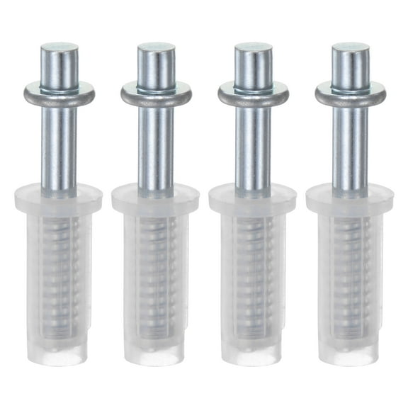 Uxcell 4 Pcs Bifold Door Hardware Top Pivot 3/8" Spring Loaded Bi-Fold Top Pivot for Folding Pocket Door Accordion Door