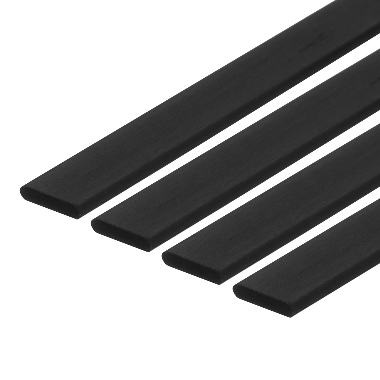 Uxcell Carbon Fiber Strip Bars 0.6x5mm 400mm Length - 5 Pack For RC Airplanes & Kites