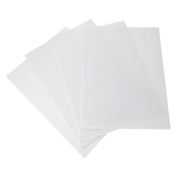 Uxcell 4 Pcs Corrugated Plastic Sheet, 4mm White Corrugated Plastic Boards 12 x 8 Inch Blank Waterproof Yard Signs for DIY Crafts, Guidepost Decorations, Party Decoration