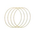 thumbnail image 1 of Uxcell 4 Pcs Dream Catcher Rings,Metal Craft Hoops Floral Hoops 10 Inch Macrame Hoops Rings for DIY Crafts Wreath Making Supplies Plant Hangers,Gold, 1 of 6