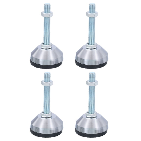 Uxcell 4 Pcs Furniture Leveling Foot M12 Thread Adjustable Furniture Levelers, Black